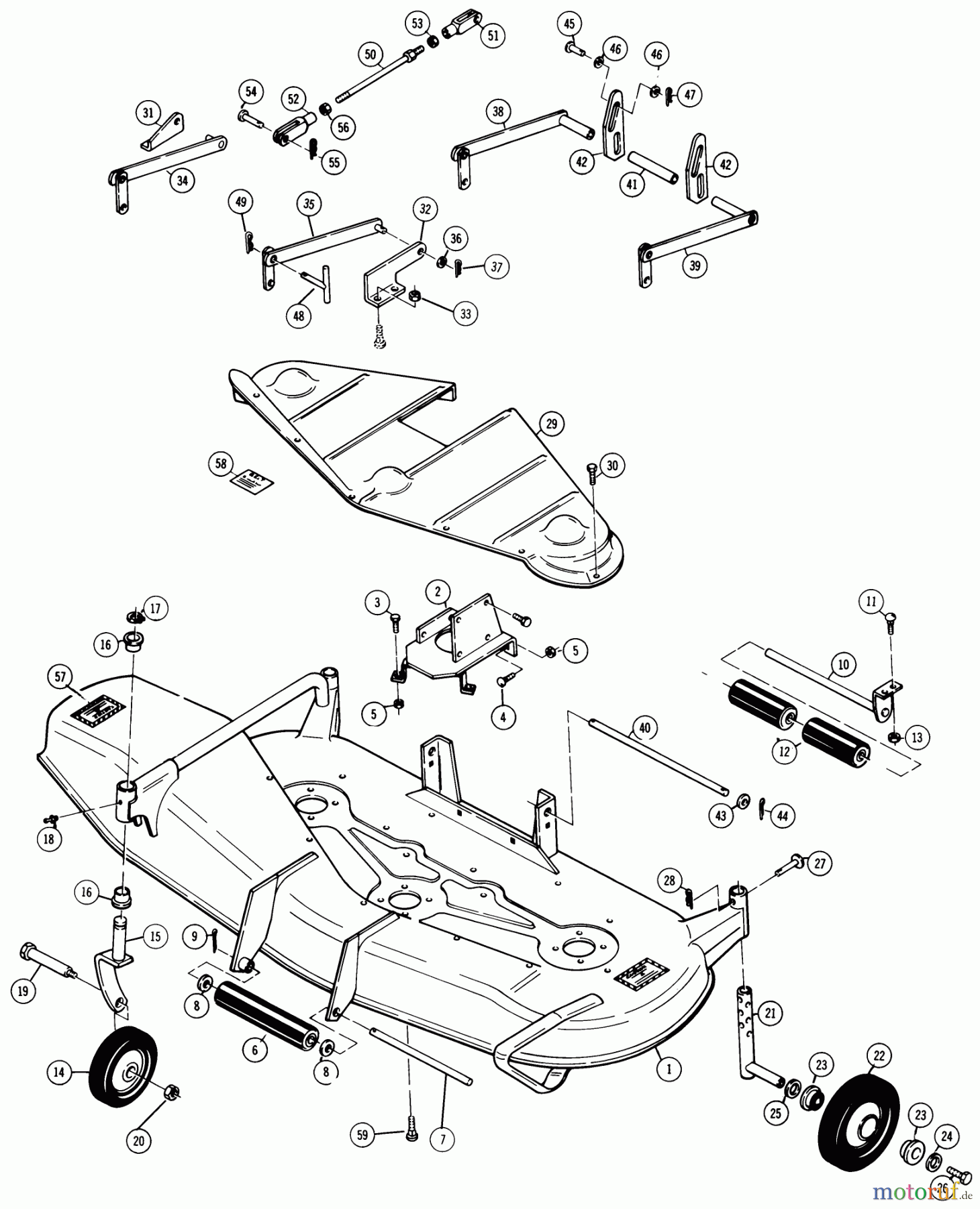  Toro Neu Mowers, Deck Assembly Only 65-60XS02 - Toro 60
