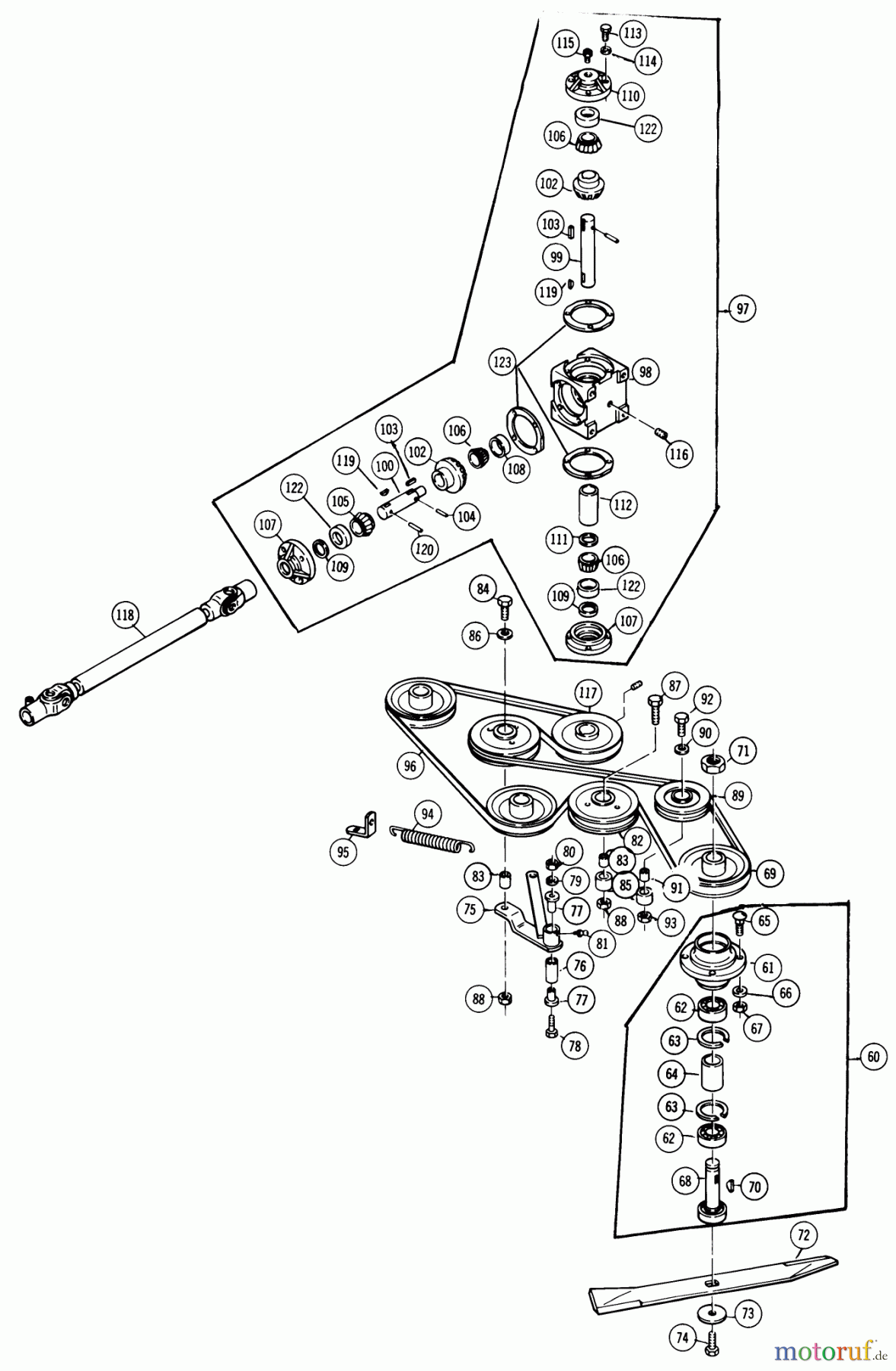Toro Neu Mowers, Deck Assembly Only 65-60XS02 - Toro 60