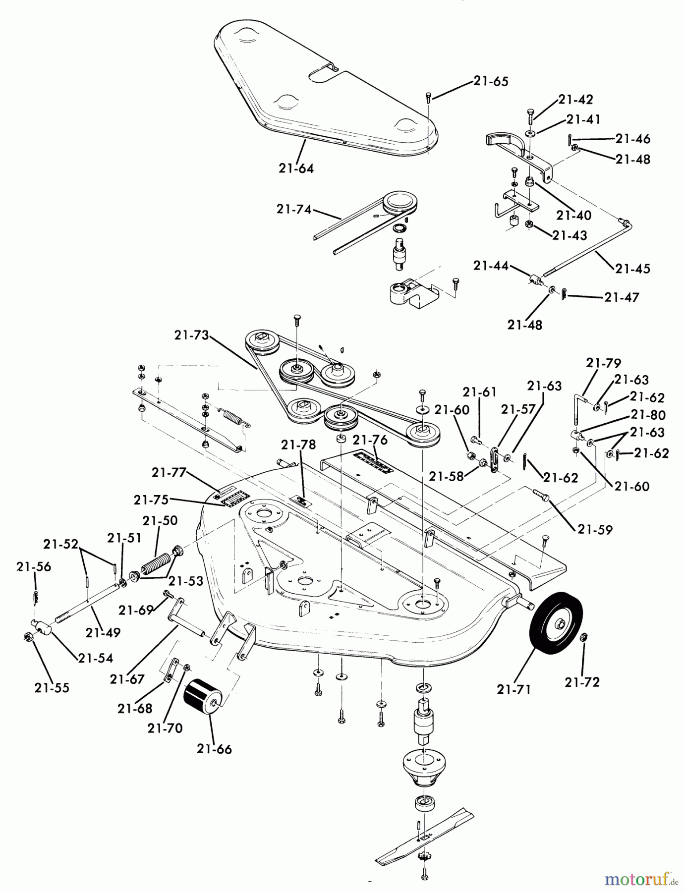 Toro Neu Mowers, Deck Assembly Only 75-36XS02 - Toro 36