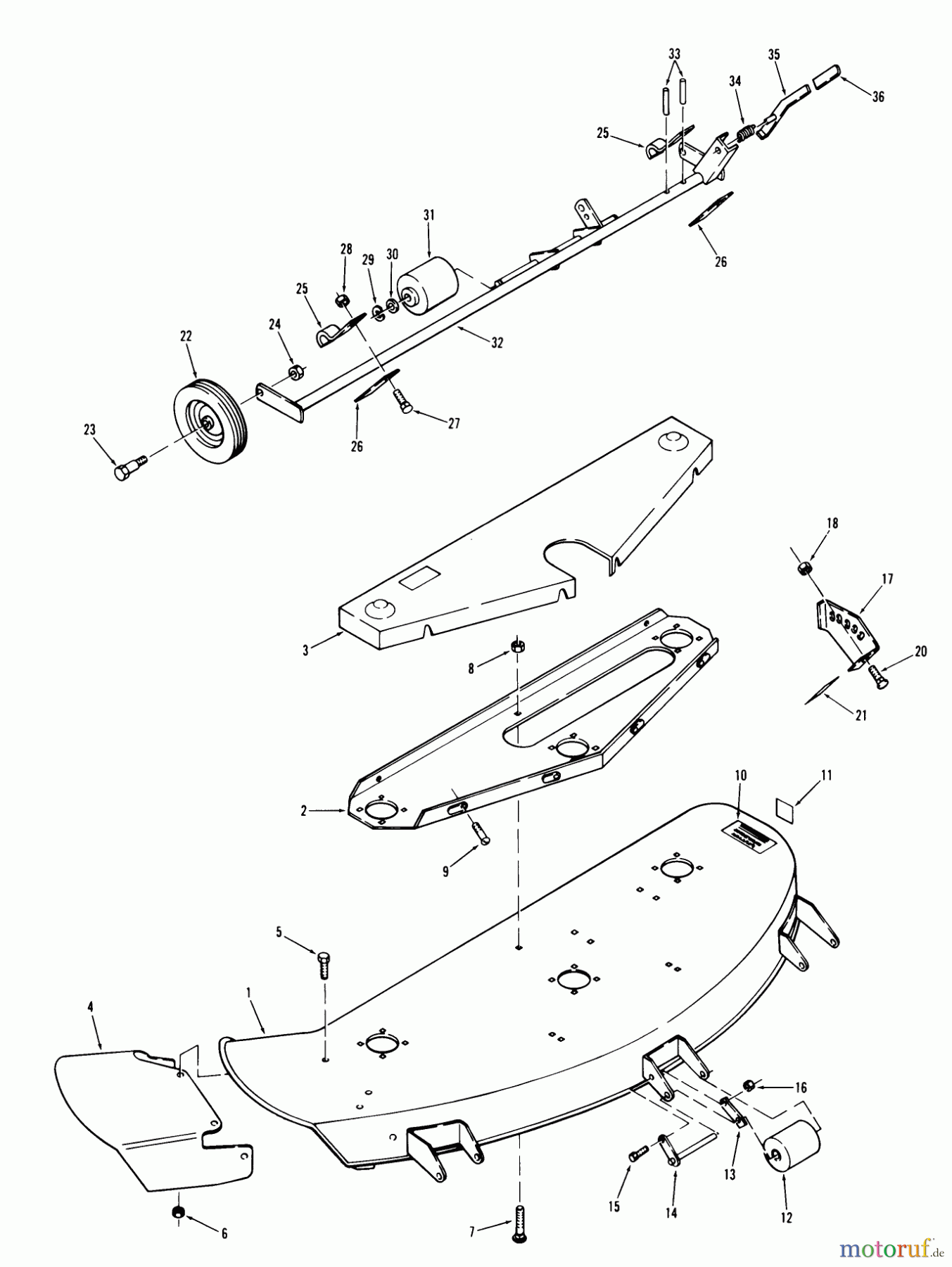 Toro Neu Mowers, Deck Assembly Only 75-48XS02 - Toro 48