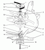 Toro 78225 - 38" Recycler Mower, 260 Series Yard Tractors, 1993 (3900001-3999999) Ersatzteile BLADE & SPINDLE ASSEMBLY