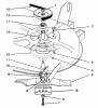 Toro 78225 - 38" Recycler Mower, 260 Series Yard Tractors, 1994 (4900001-4999999) Ersatzteile BLADE & SPINDLE ASSEMBLY
