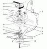 Toro 78226 - 38" Recycler Mower, 260 Series Yard Tractors, 1994 (4900001-4999999) Ersatzteile BLADE & SPINDLE ASSEMBLY