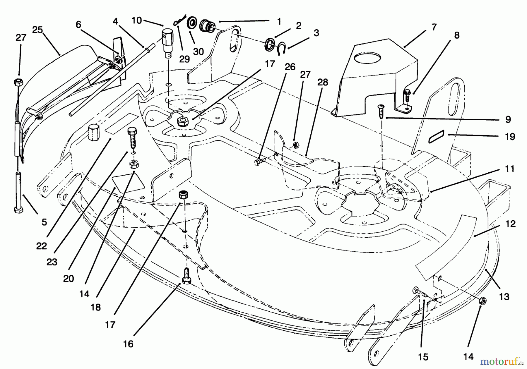  Toro Neu Mowers, Deck Assembly Only 78226 - Toro 38
