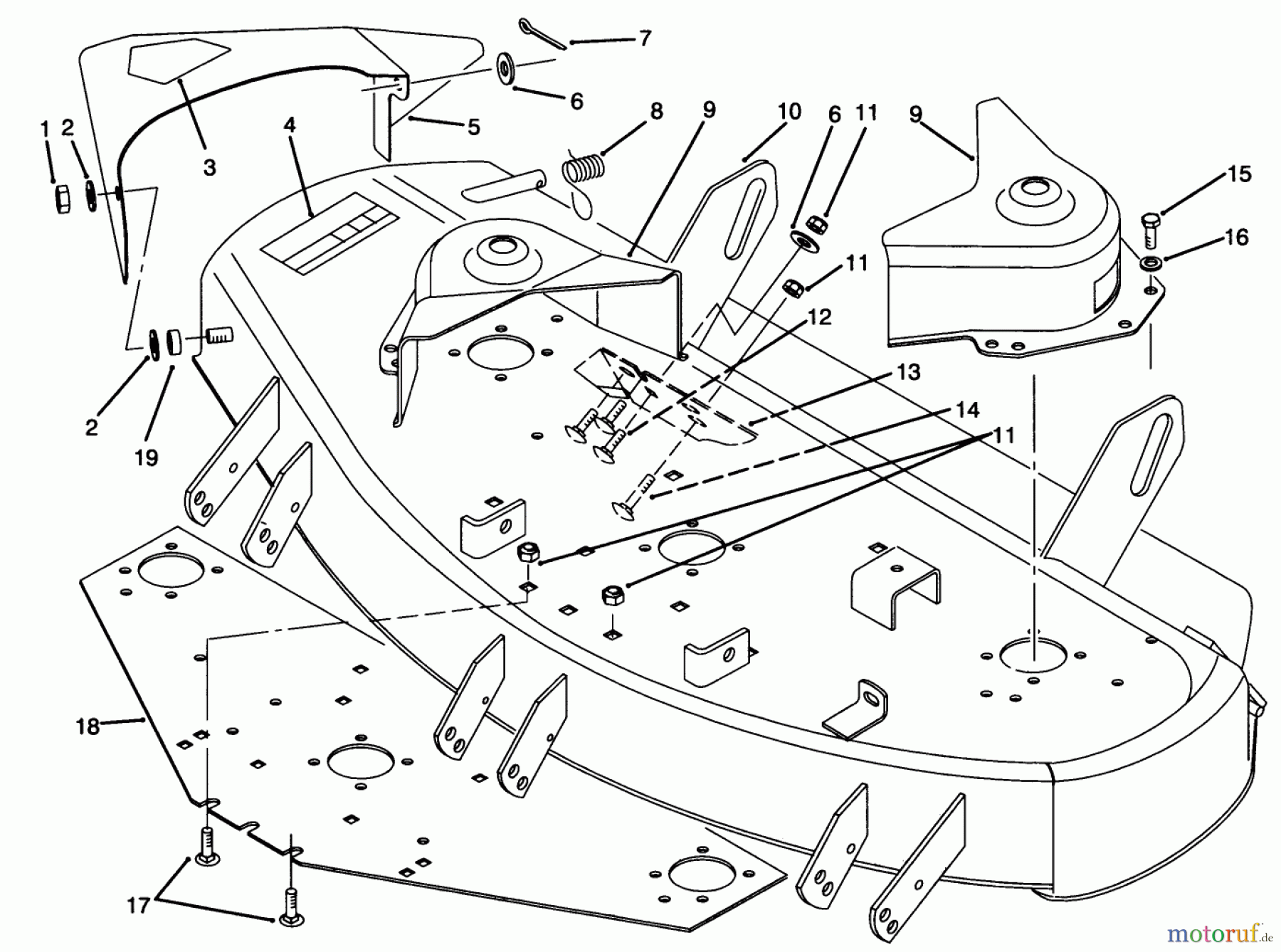  Toro Neu Mowers, Deck Assembly Only 78230 - Toro 42