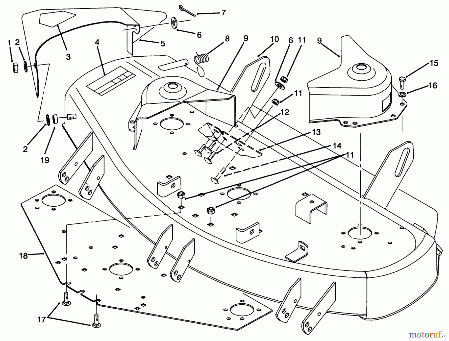  Toro Neu Mowers, Deck Assembly Only 78230 - Toro 42
