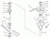 Toro 78230 - 42" Side Discharge Mower, 260 Series Yard Tractors, 1994 (4900001-4999999) Ersatzteile SPINDLE ASSEMBLY