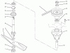 Toro 78231 - 42" Side Discharge Mower, 260 Series Yard Tractors, 1996 (6900001-6999999) Ersatzteile SPINDLE ASSEMBLY
