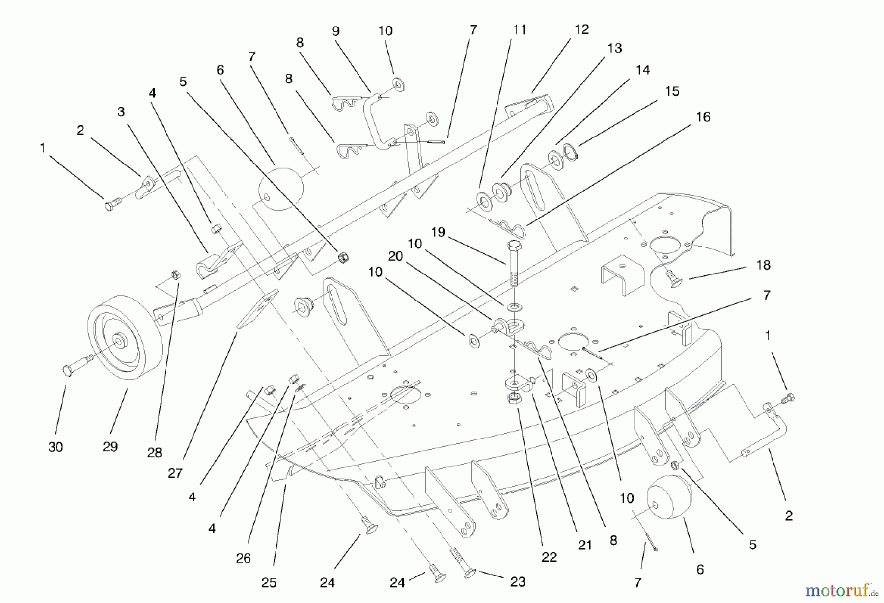 Toro Neu Mowers, Deck Assembly Only 78232 - Toro 42