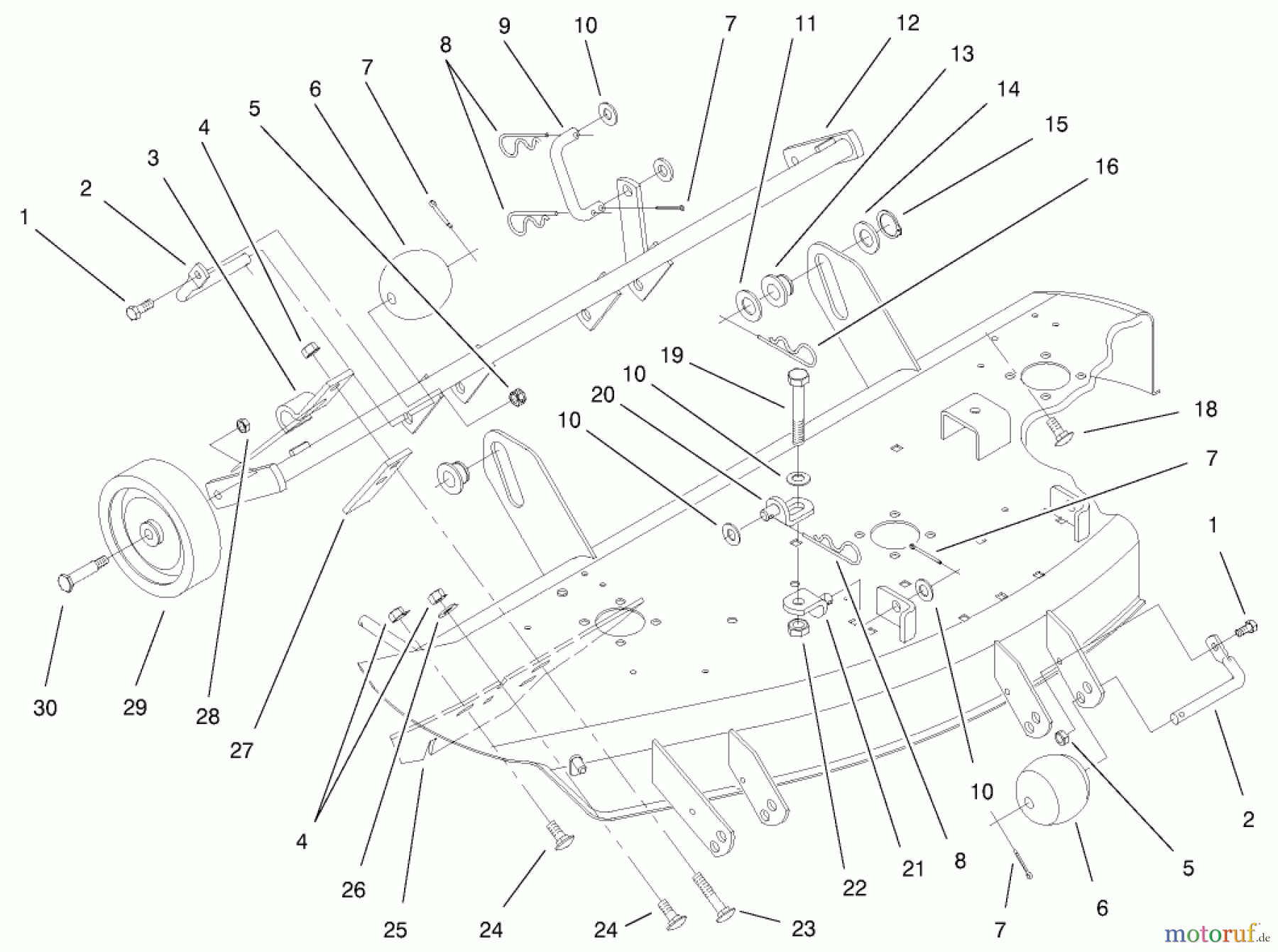 Toro Neu Mowers, Deck Assembly Only 78232 - Toro 42
