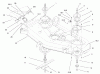 Toro 78253 - 52" Side Discharge Mower, 260 Series Lawn and Garden Tractors, 2001 (210000001-210999999) Ersatzteile BLADES, SPINDLES & DEFLECTOR ASSEMBLY