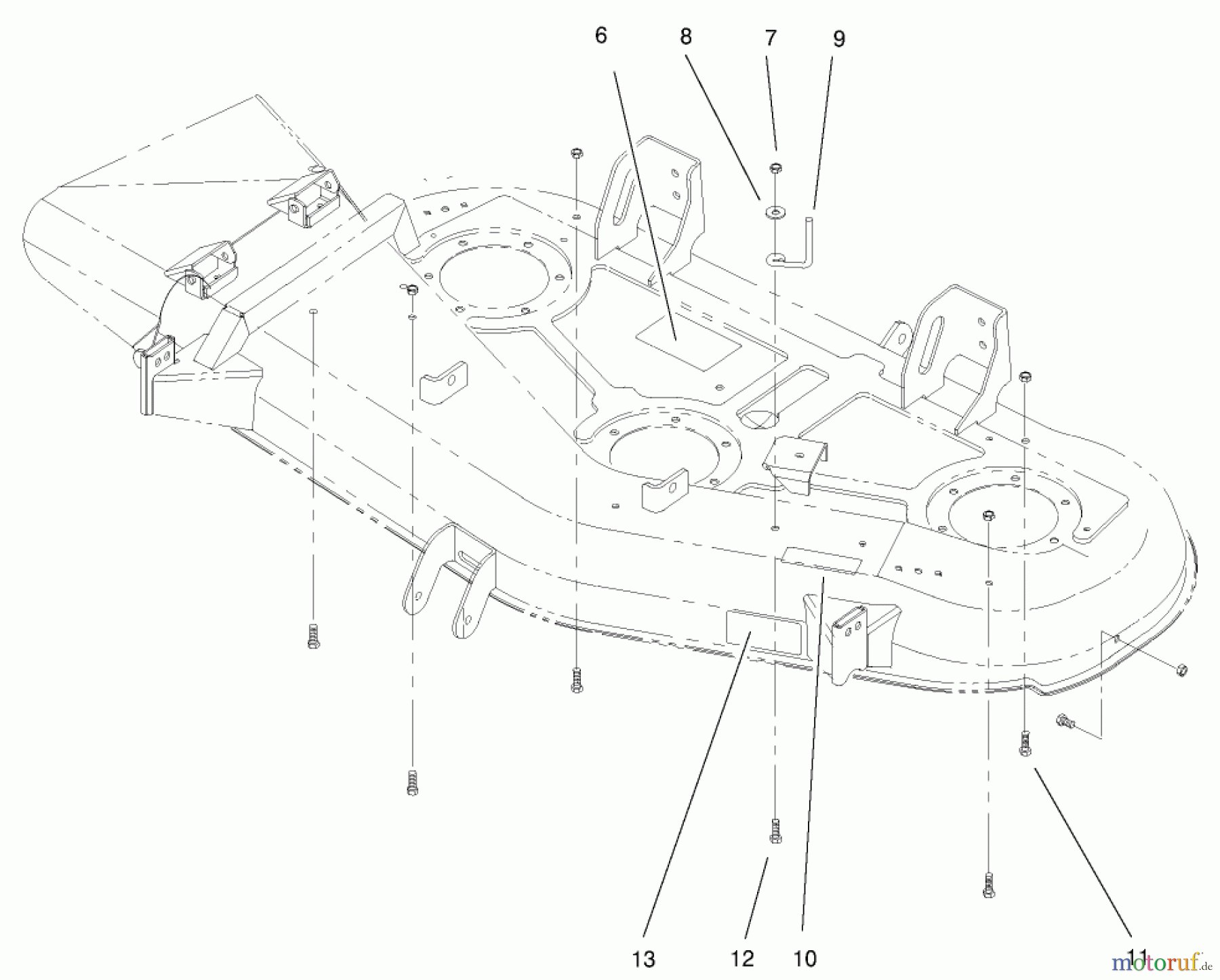 Toro Neu Mowers, Deck Assembly Only 78253 - Toro 52