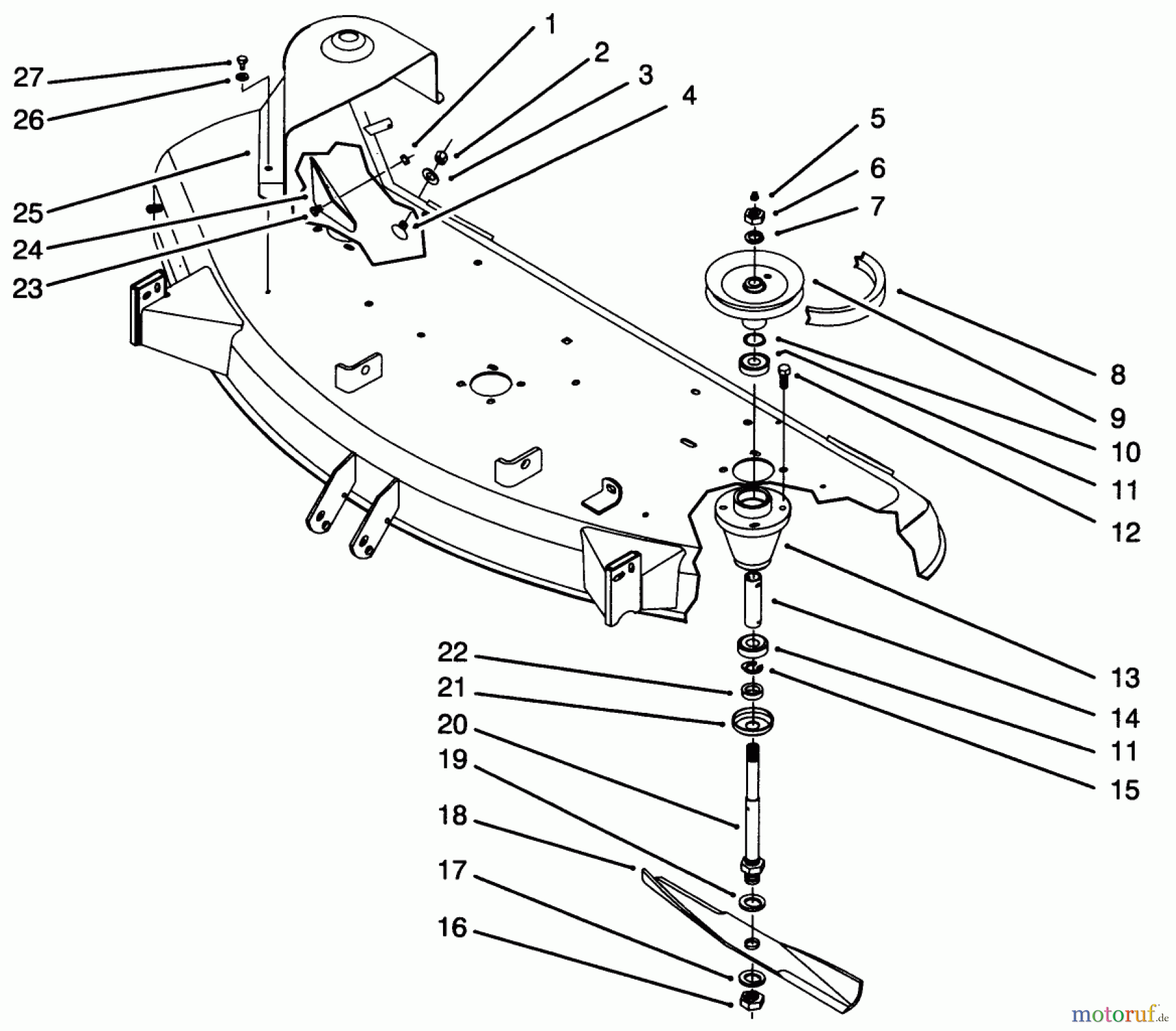  Toro Neu Mowers, Deck Assembly Only 78260 - Toro 48