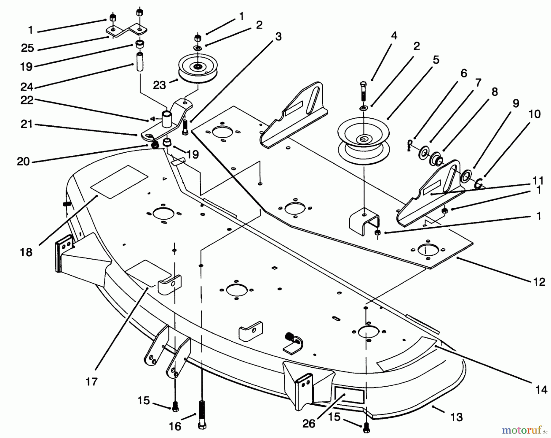  Toro Neu Mowers, Deck Assembly Only 78260 - Toro 48