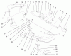 Toro 78261 - 48" Side Discharge Mower, 260 Series Lawn and Garden Tractors, 2002 (220000001-220999999) Ersatzteile DECK SUSPENSION ASSEMBLY