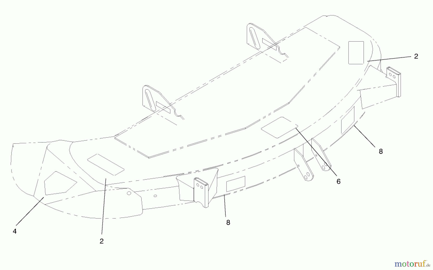 Toro Neu Mowers, Deck Assembly Only 78265 - Toro 48