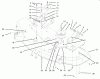 Toro 78268 - 48" Side Discharge Mower, 260 Series Lawn and Garden Tractors, 1998 (8900001-8999999) Ersatzteile DECK ASSEMBLY