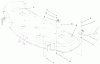 Toro 78268 - 48" Side Discharge Mower, 260 Series Lawn and Garden Tractors, 2001 (210000001-210999999) Ersatzteile WASHOUT AND LEVER ASSEMBLY