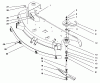 Toro 78268 - 48" Side Discharge Mower, 260 Series Yard Tractors, 1996 (6900001-6999999) Ersatzteile COVER & SPINDLE ASSEMBLY