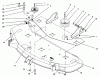 Toro 78268 - 48" Side Discharge Mower, 260 Series Yard Tractors, 1996 (6900001-6999999) Ersatzteile DECK & IDLER ASSEMBLY