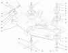 Toro 78285 - 52" Recycler Mower, 260 Series Yard Tractors, 1996 (6900001-6999999) Ersatzteile BLADES, SPINDLES AND DEFLECTORS