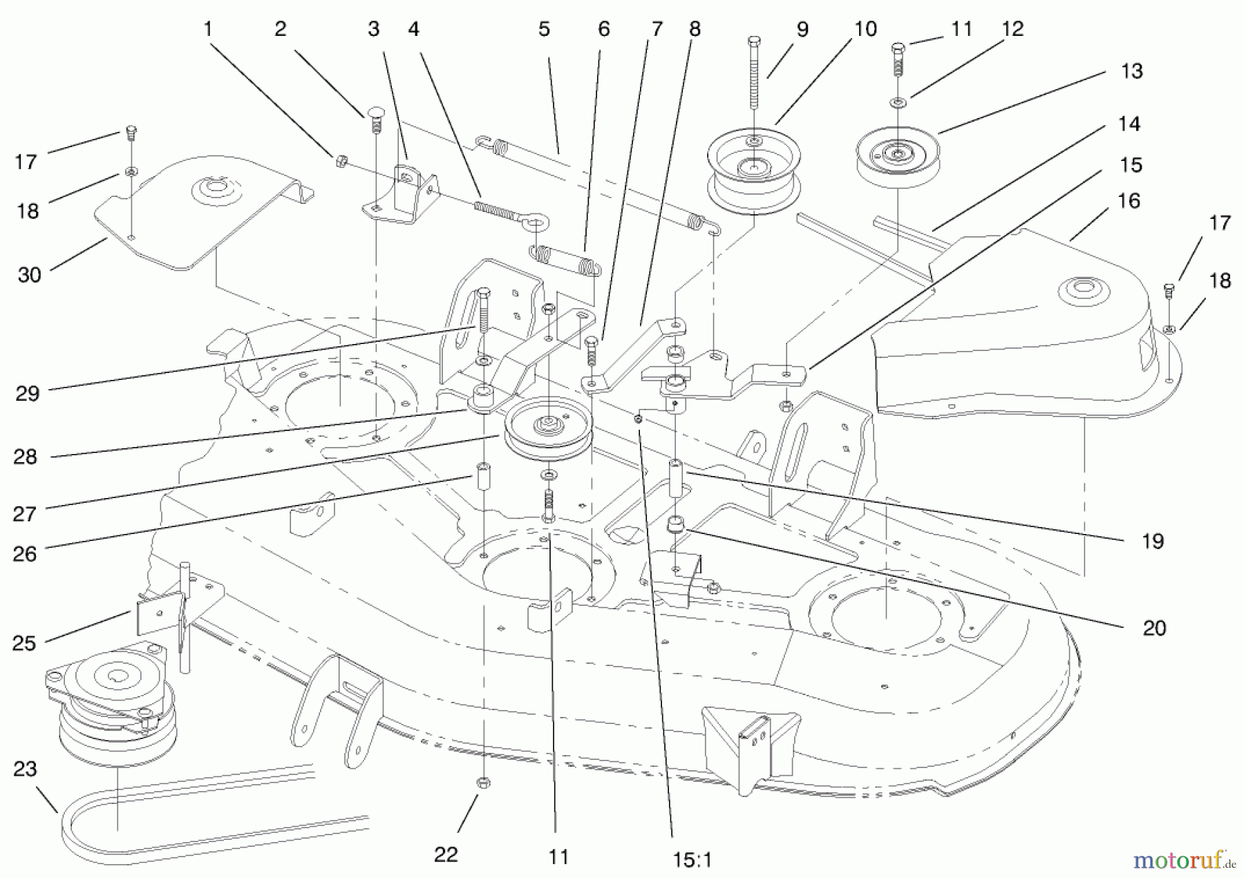 Toro Neu Mowers, Deck Assembly Only 78285 - Toro 52