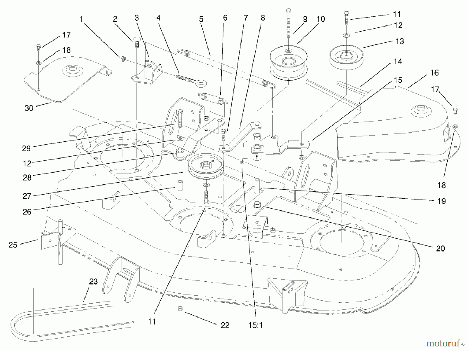 Toro Neu Mowers, Deck Assembly Only 78281 - Toro 52