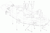 Toro 78281 - 52" Side Discharge Mower, 260 Series Lawn and Garden Tractors, 2002 (220000001-220999999) Ersatzteile BELT GUIDE AND PLUG BOLT ASSEMBLY