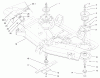Toro 78281 - 52" Side Discharge Mower, 260 Series Lawn and Garden Tractors, 2002 (220000001-220999999) Ersatzteile BLADE, SPINDLE, AND DEFLECTOR ASSEMBLY
