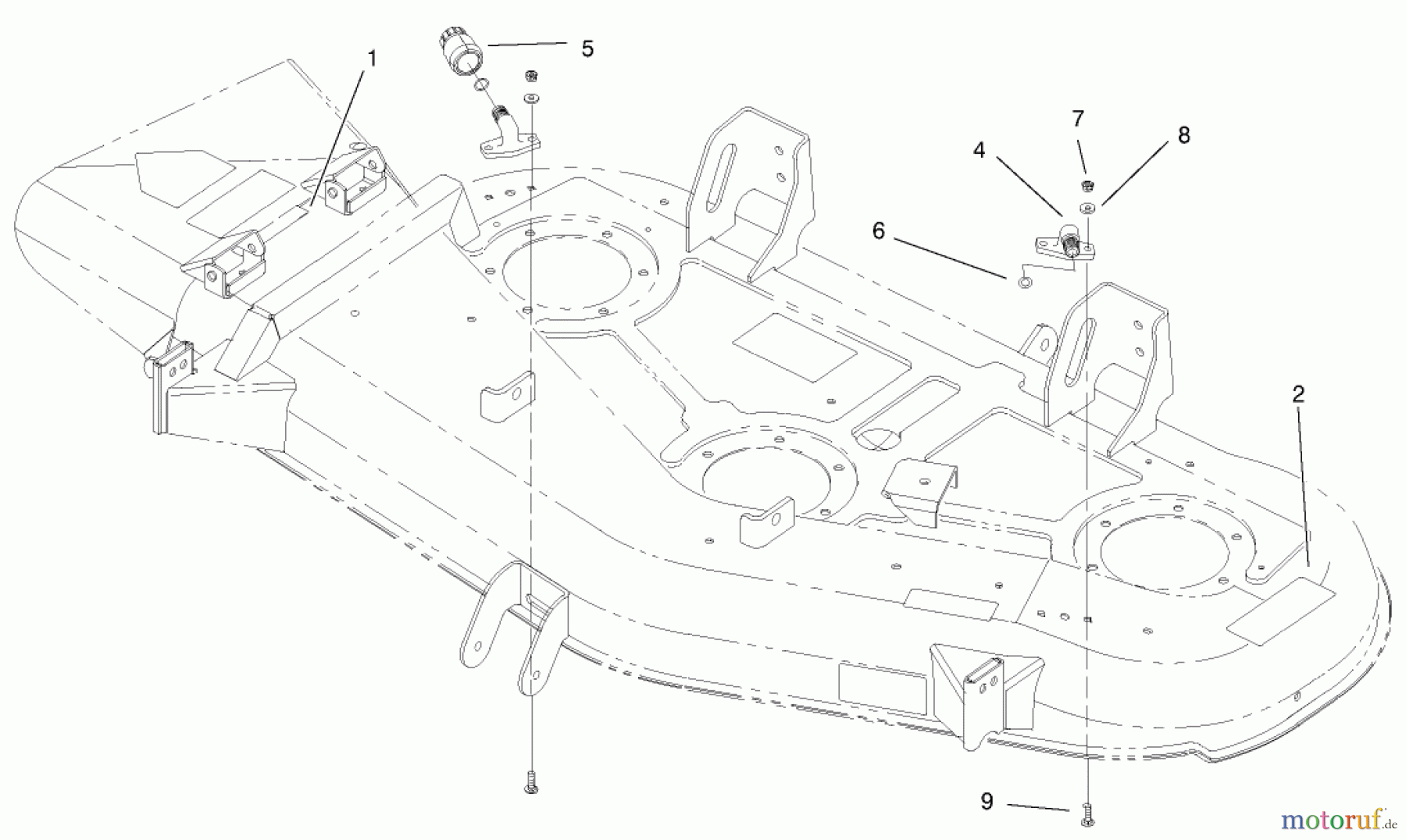 Toro Neu Mowers, Deck Assembly Only 78281 - Toro 52