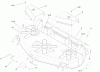 Toro 78291 - 42" Rear Discharge Mower, XT Series Garden Tractors, 2004 (240000001-240999999) Ersatzteile DECK ASSEMBLY