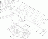 Toro 78291 - 42" Rear Discharge Mower, XT Series Garden Tractors, 2004 (240000001-240999999) Ersatzteile DECK SUSPENSION ASSEMBLY