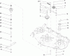 Toro 78291 - 42" Rear Discharge Mower, XT Series Garden Tractors, 2004 (240000001-240999999) Ersatzteile SPINDLE AND BLADE ASSEMBLY