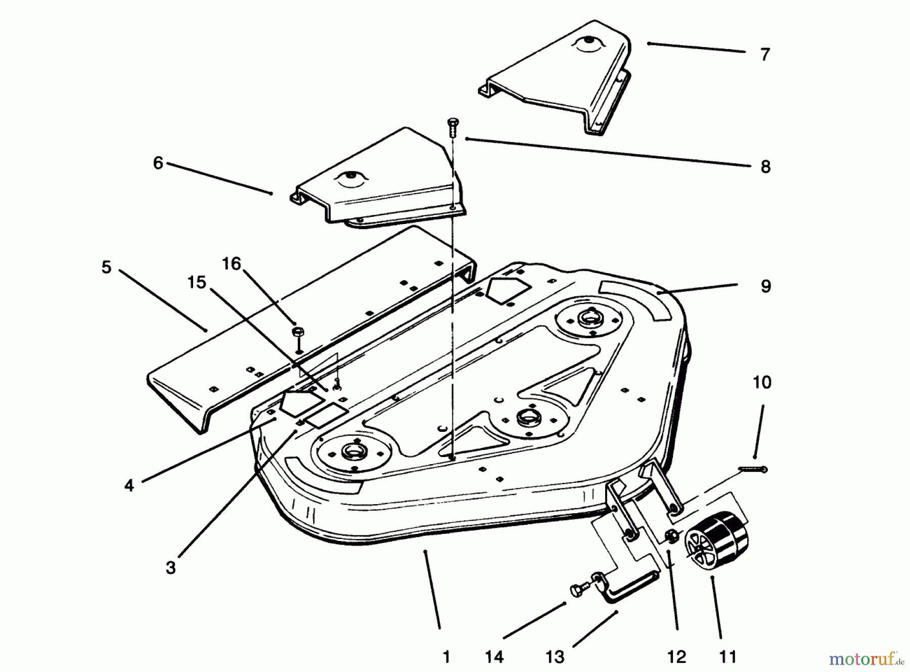 Toro Neu Mowers, Deck Assembly Only 78305 - Toro 36