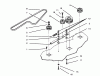 Toro 78305 - 36" Rear Discharge Mower, 1998 (8900001-8999999) Ersatzteile SPINDLE DRIVE AND IDLER PULLEY