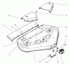 Toro 78305 - 36" Rear Discharge Mower, 300 Series GT Classic Tractors, 2002 (220000001-220999999) Ersatzteile DECK, BELT COVERS AND DEFLECTOR ASSEMBLY