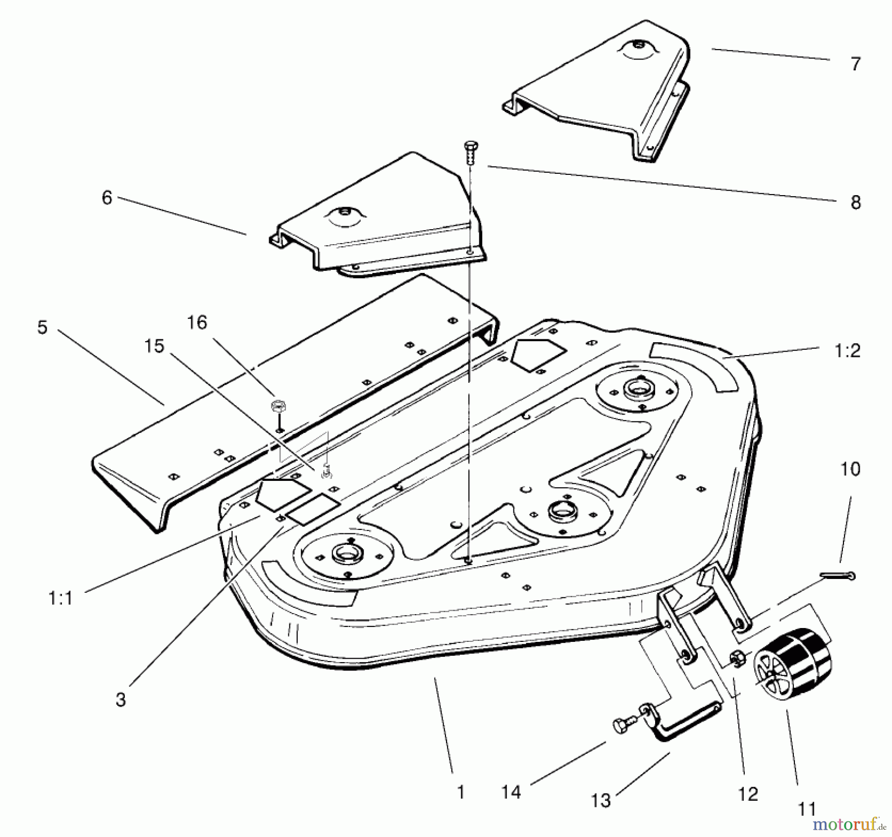 Toro Neu Mowers, Deck Assembly Only 78305 - Toro 36