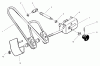 Toro 78305 - 36" Rear Discharge Mower, 300 Series GT Classic Tractors, 2002 (220000001-220999999) Ersatzteile DECK DRIVE BELT ATTACHMENT