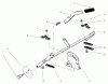 Toro 78305 - 36" Rear Discharge Mower, 300 Series GT Classic Tractors, 2002 (220000001-220999999) Ersatzteile HEIGHT OF CUT ADJUSTMENT LEVER ASSEMBLY