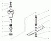 Toro 78305 - 36" Rear Discharge Mower, 300 Series GT Classic Tractors, 2002 (220000001-220999999) Ersatzteile SPINDLE AND BLADE ASSEMBLY