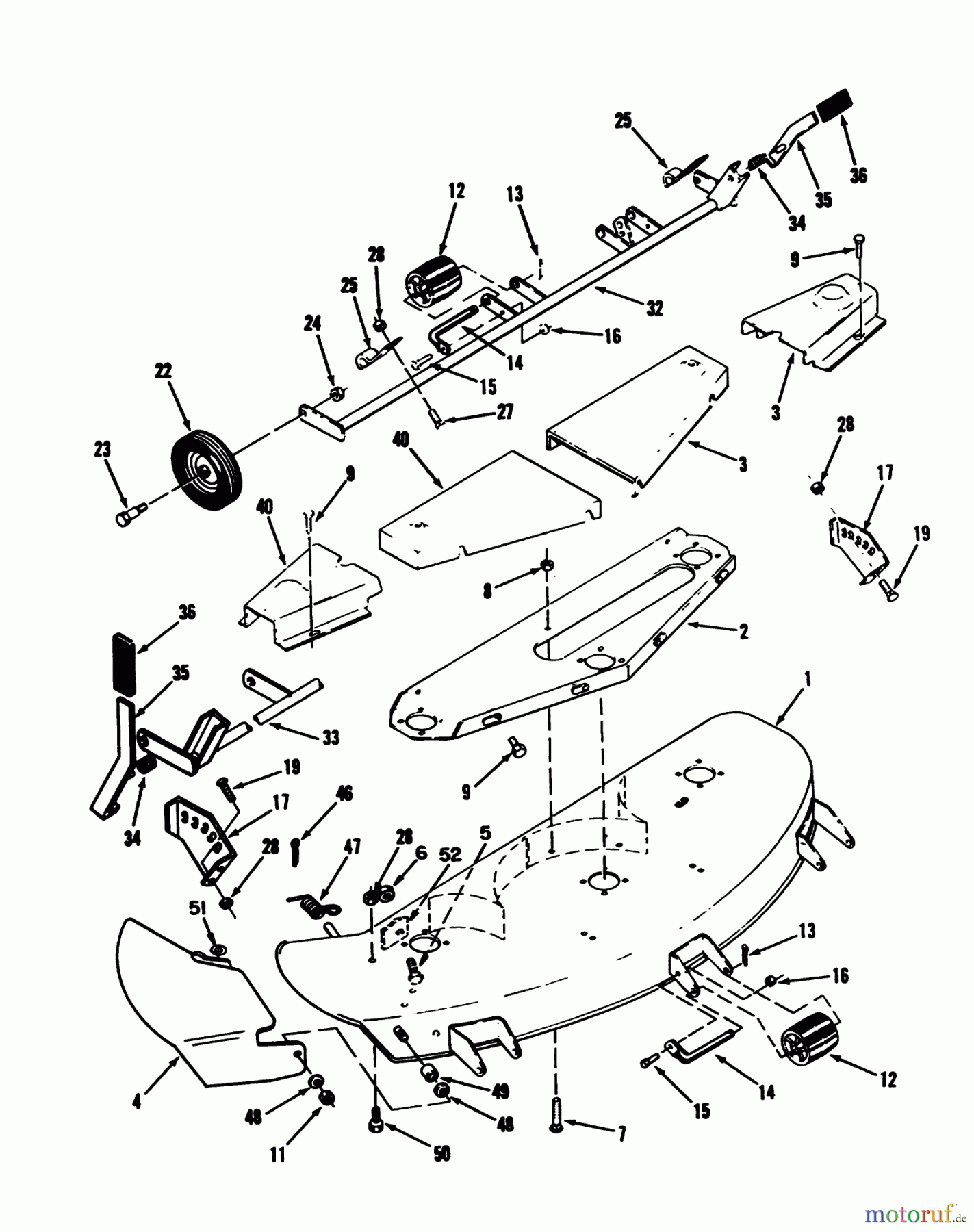 Toro Neu Mowers, Deck Assembly Only 78360 - Toro 48