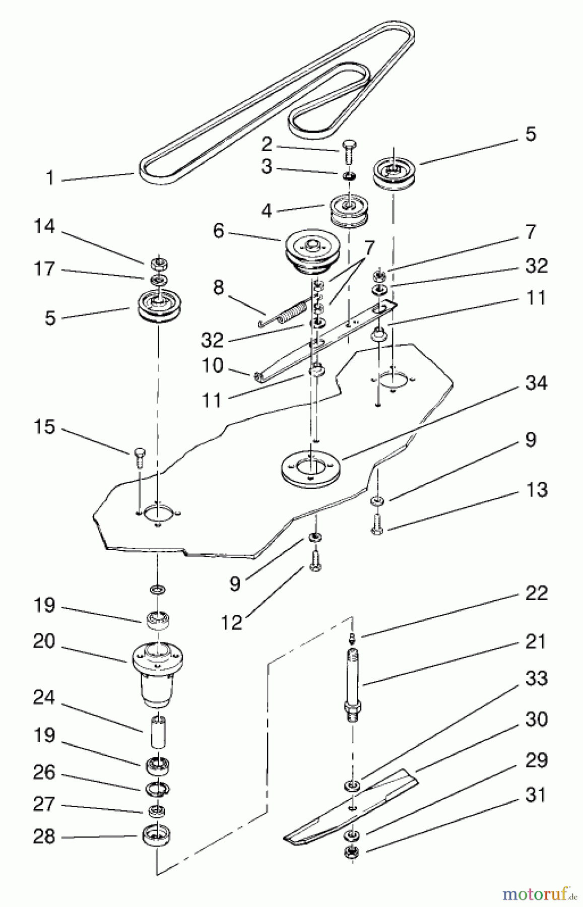 Toro Neu Mowers, Deck Assembly Only 78345 - Toro 42