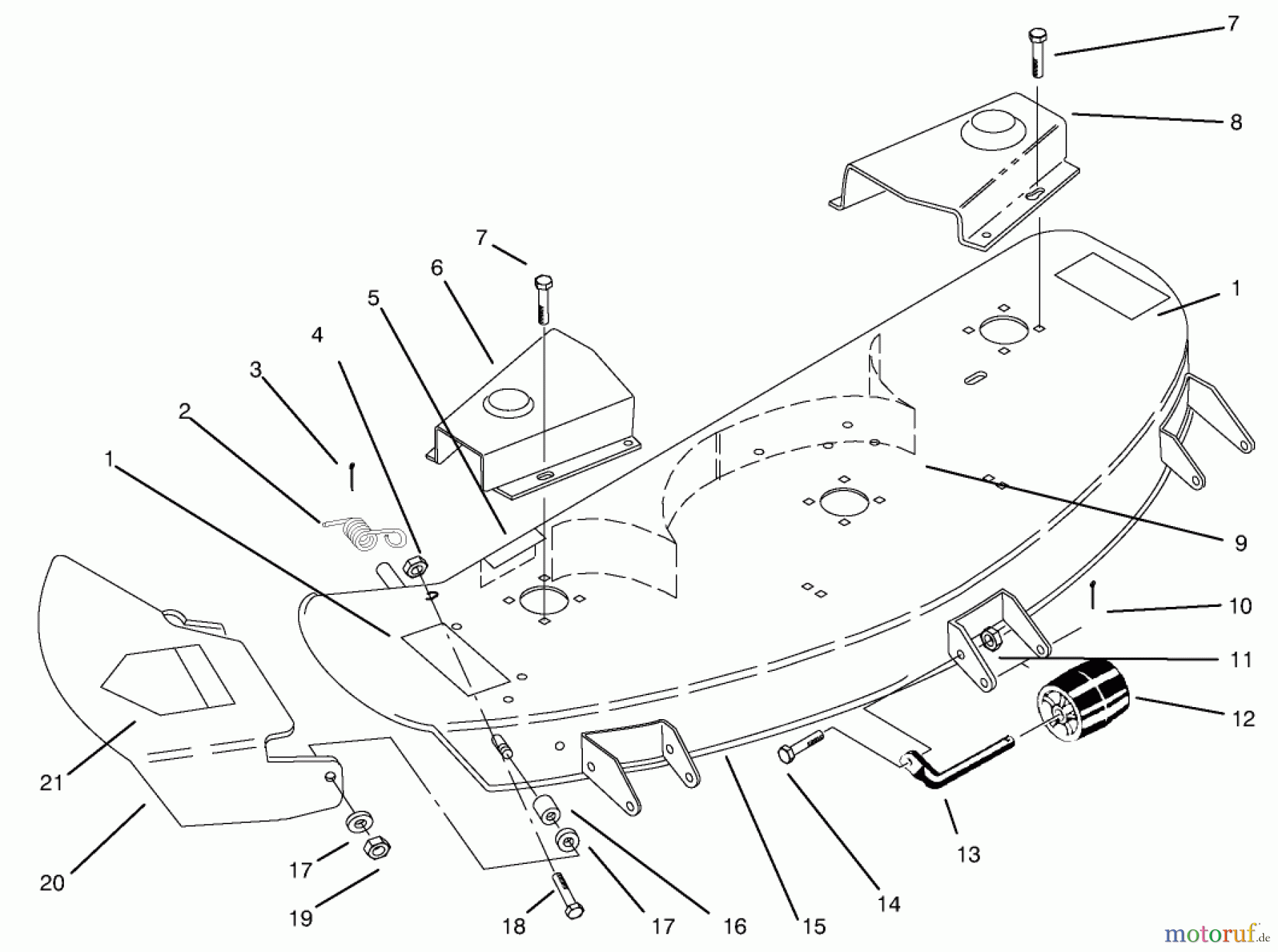Toro Neu Mowers, Deck Assembly Only 78347 - Toro 42