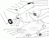 Toro 78350 - 42" Rear Discharge Mower, 1994 (4900001-4999999) Ersatzteile DECK & COVER ASSEMBLY