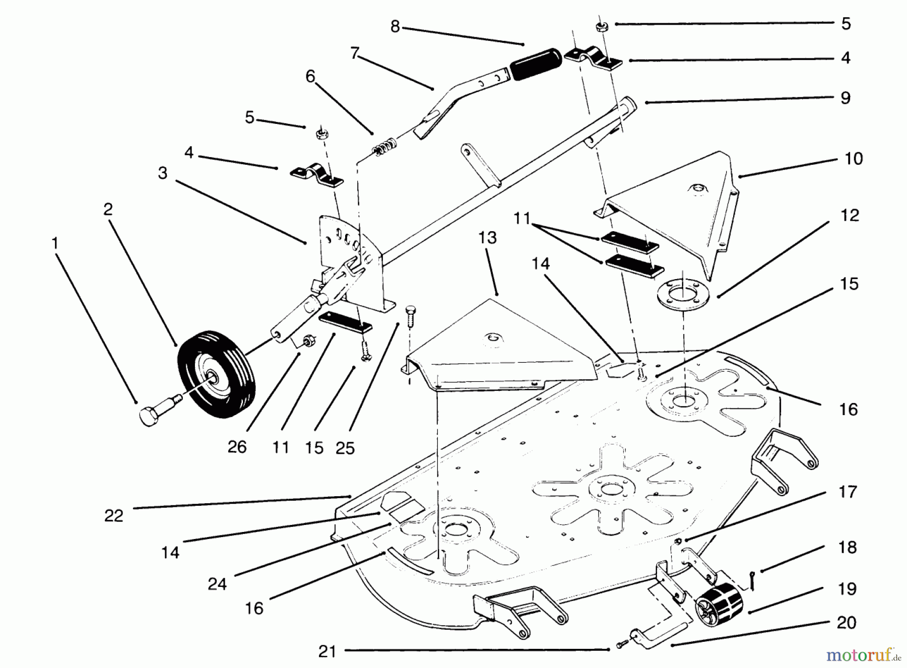 Toro Neu Mowers, Deck Assembly Only 78350 - Toro 42