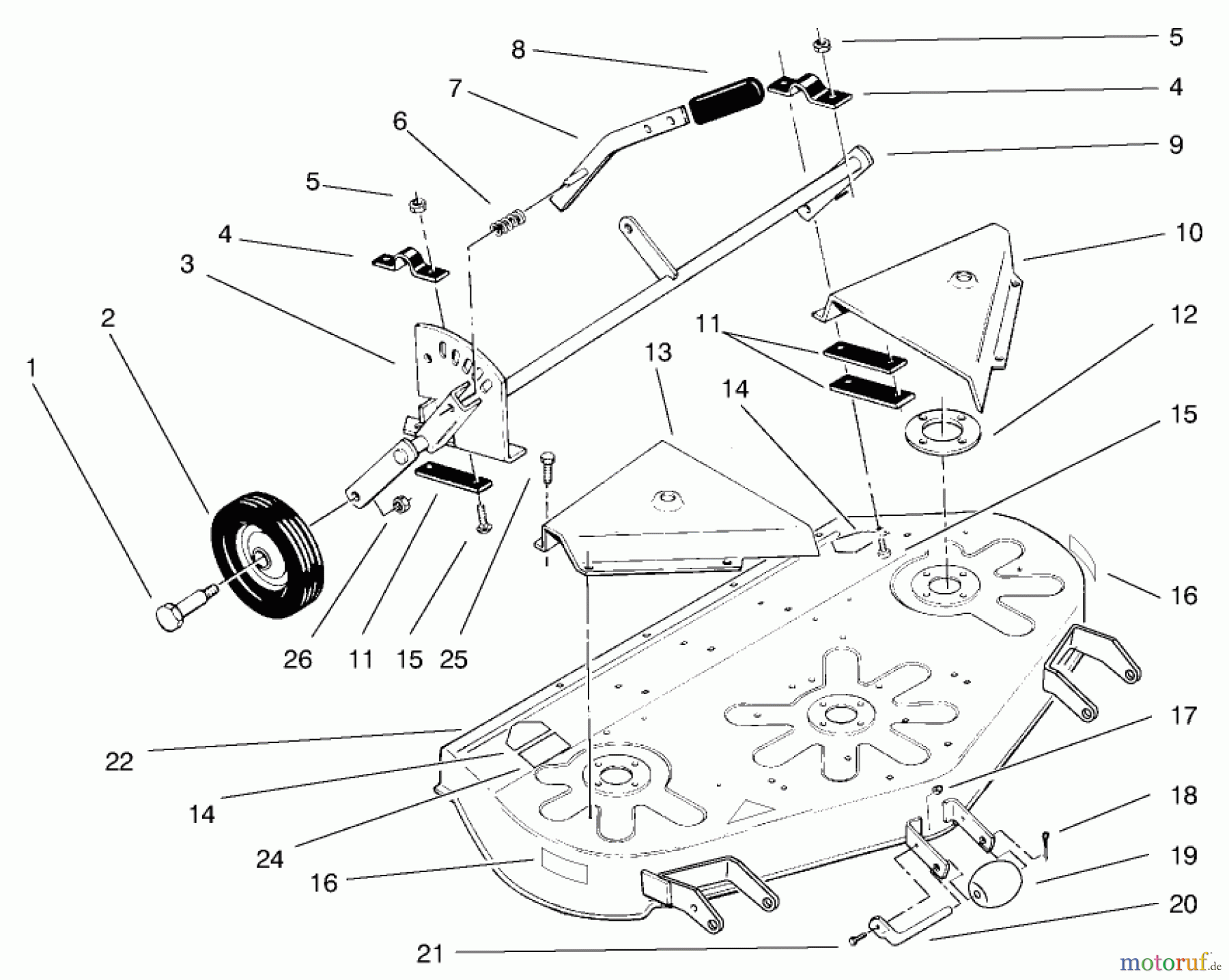  Toro Neu Mowers, Deck Assembly Only 78350 - Toro 42