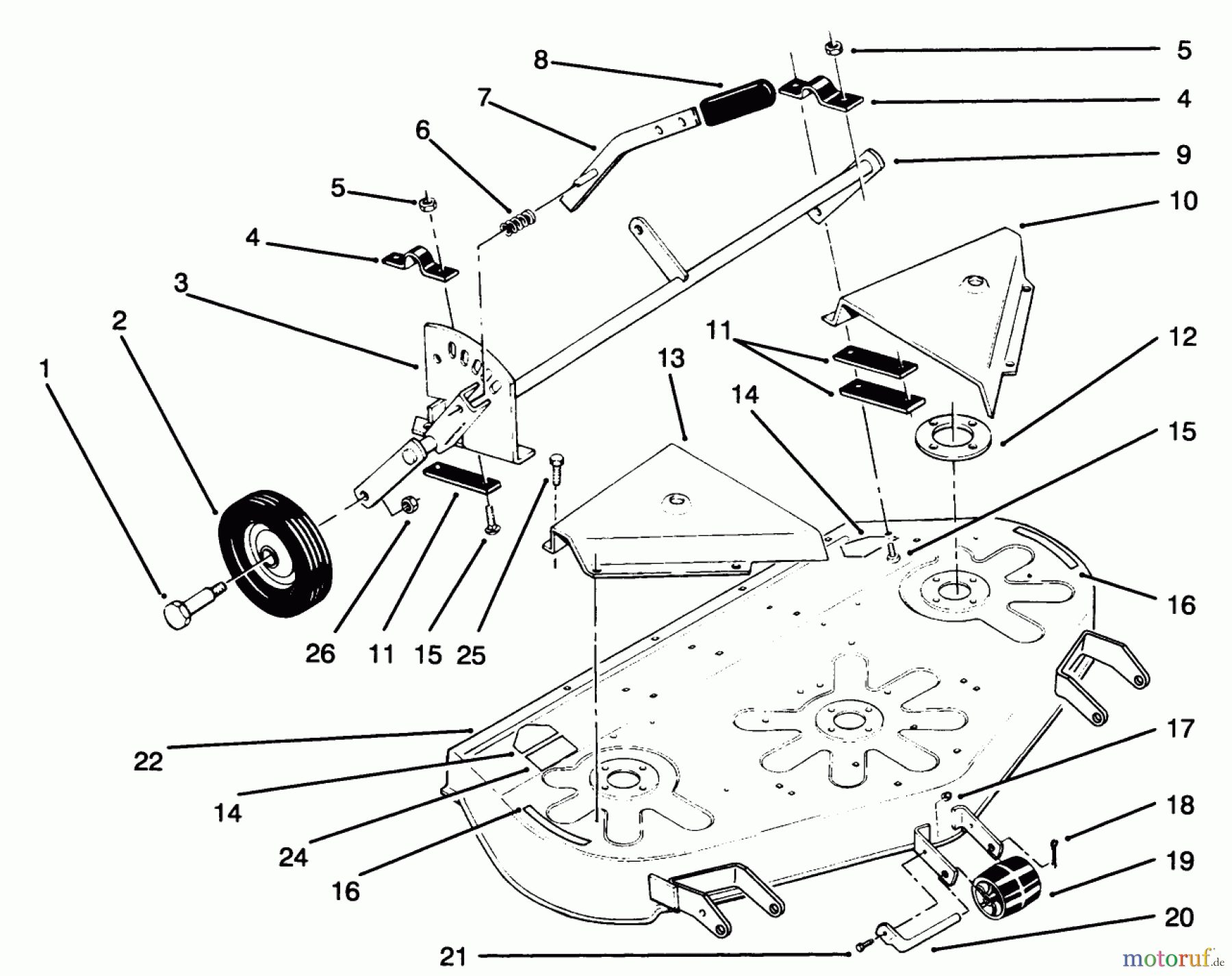 Toro Neu Mowers, Deck Assembly Only 78351 - Toro 42
