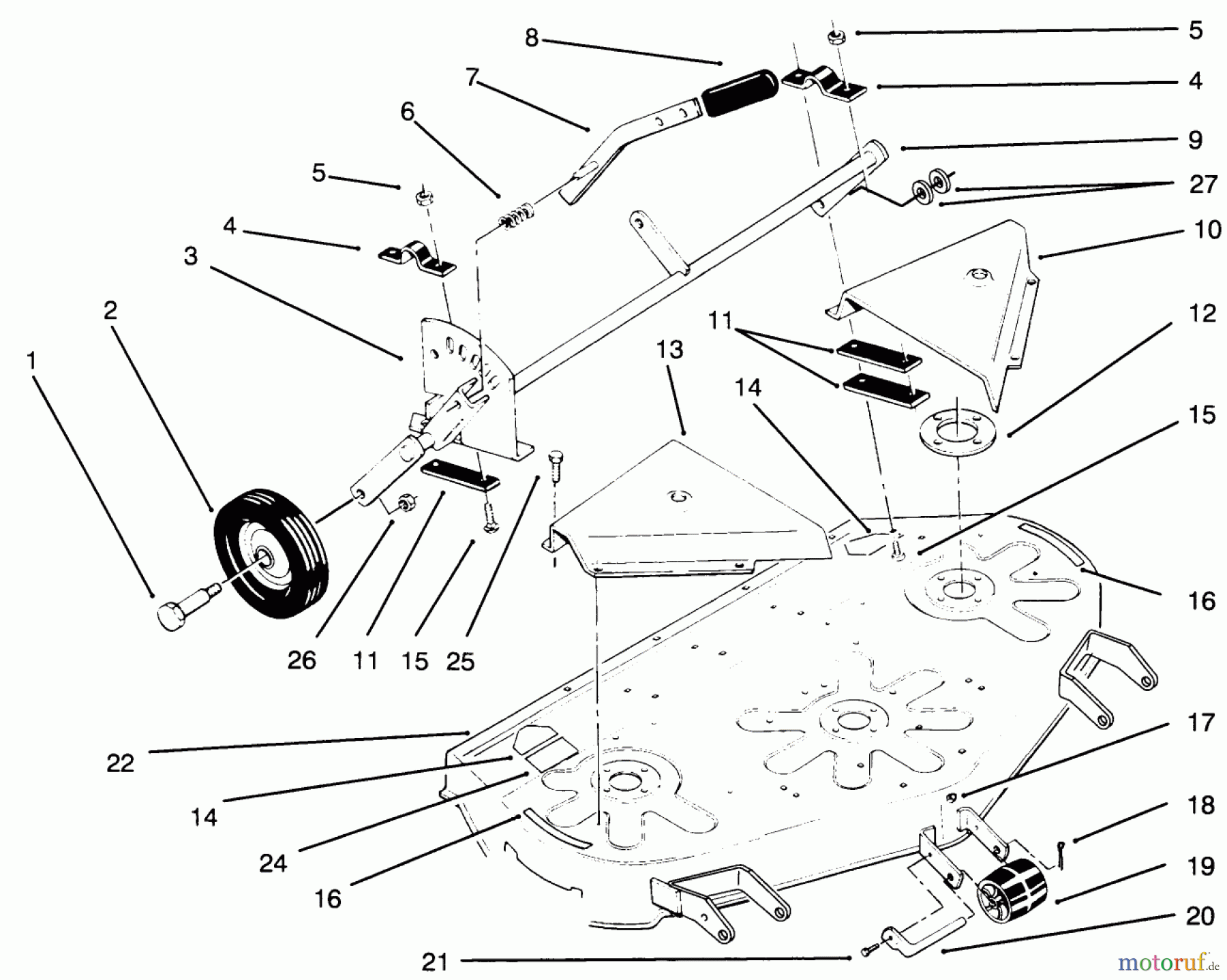 Toro Neu Mowers, Deck Assembly Only 78351 - Toro 42