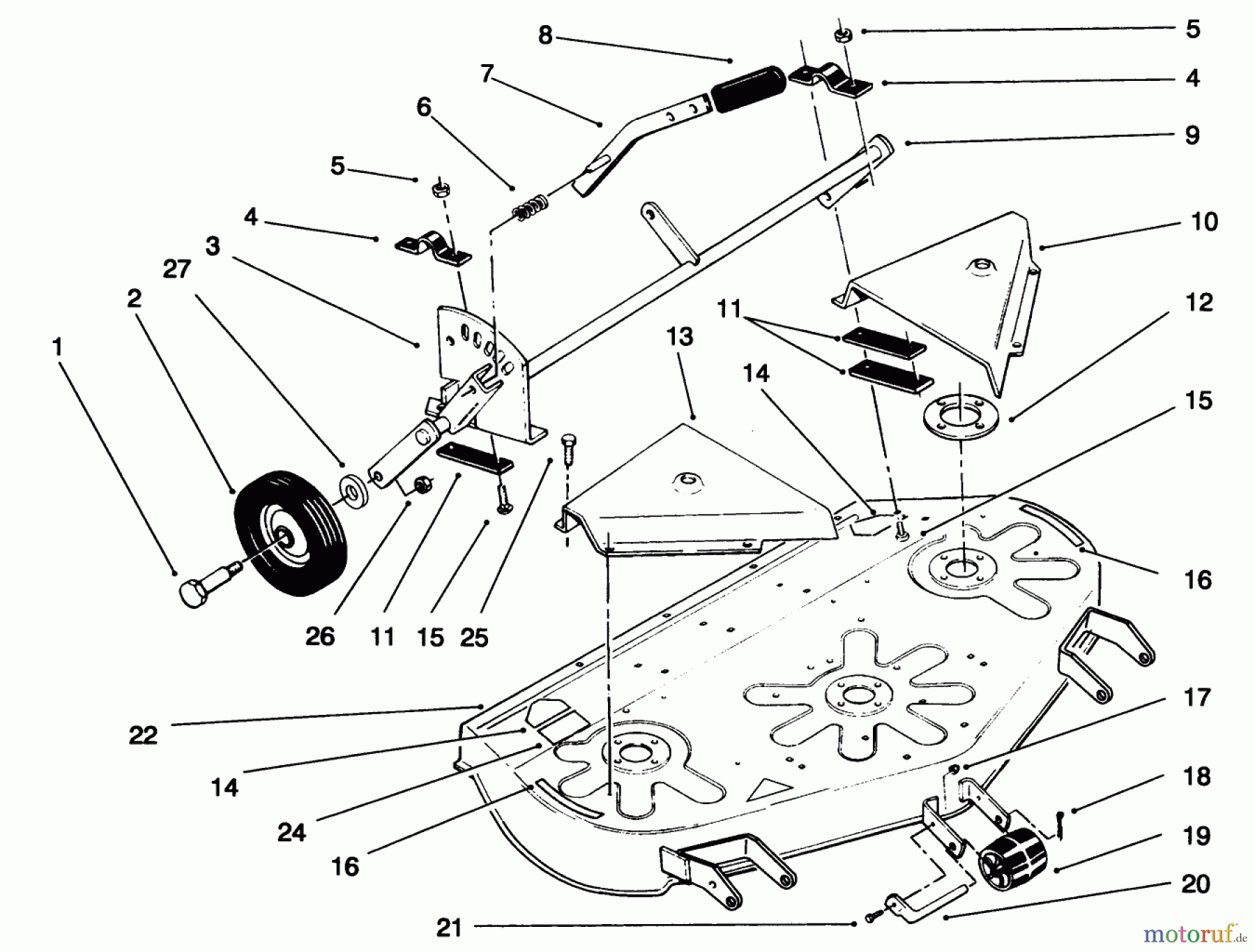 Toro Neu Mowers, Deck Assembly Only 78351 - Toro 42