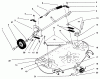 Toro 78352 - 42" Rear Discharge, Low Cut Mower, 1996 (6900001-6999999) Ersatzteile DECK & COVER ASSEMBLY